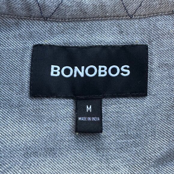 BONOBOS Yellow Fleece Shacket Mens M Medium Soft Shirt Jacket Cozy Stylish Men - Picture 7 of 9